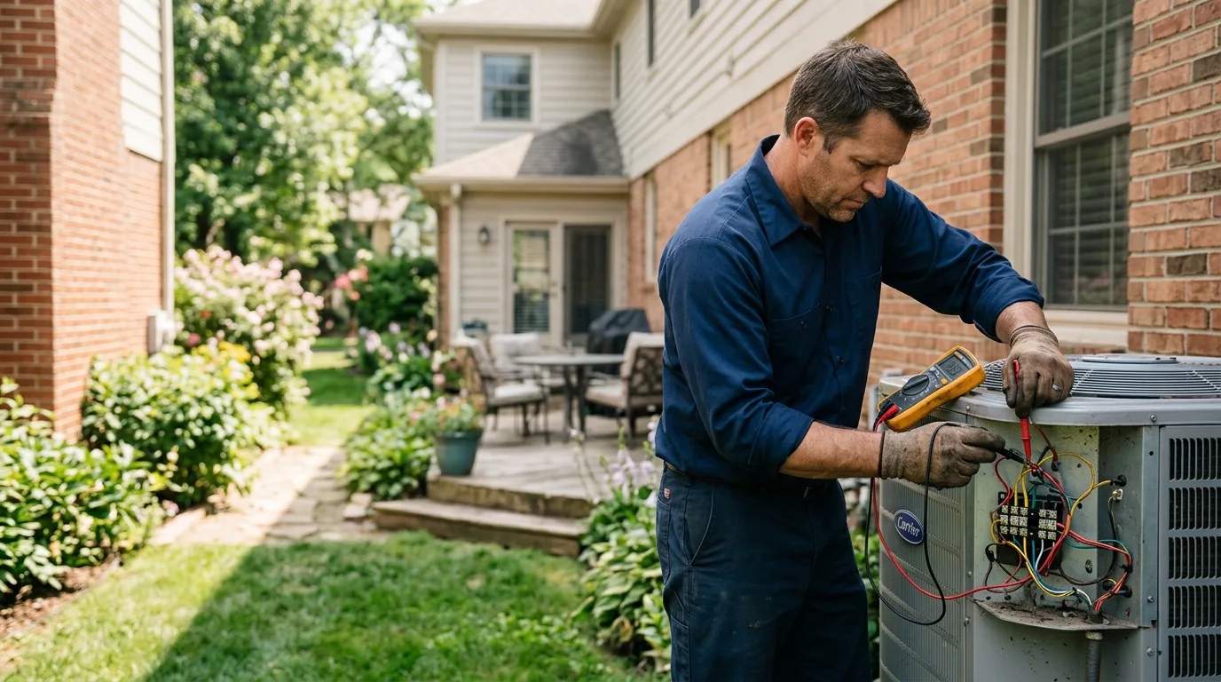 HVAC technician working near Dycusburg, KY
